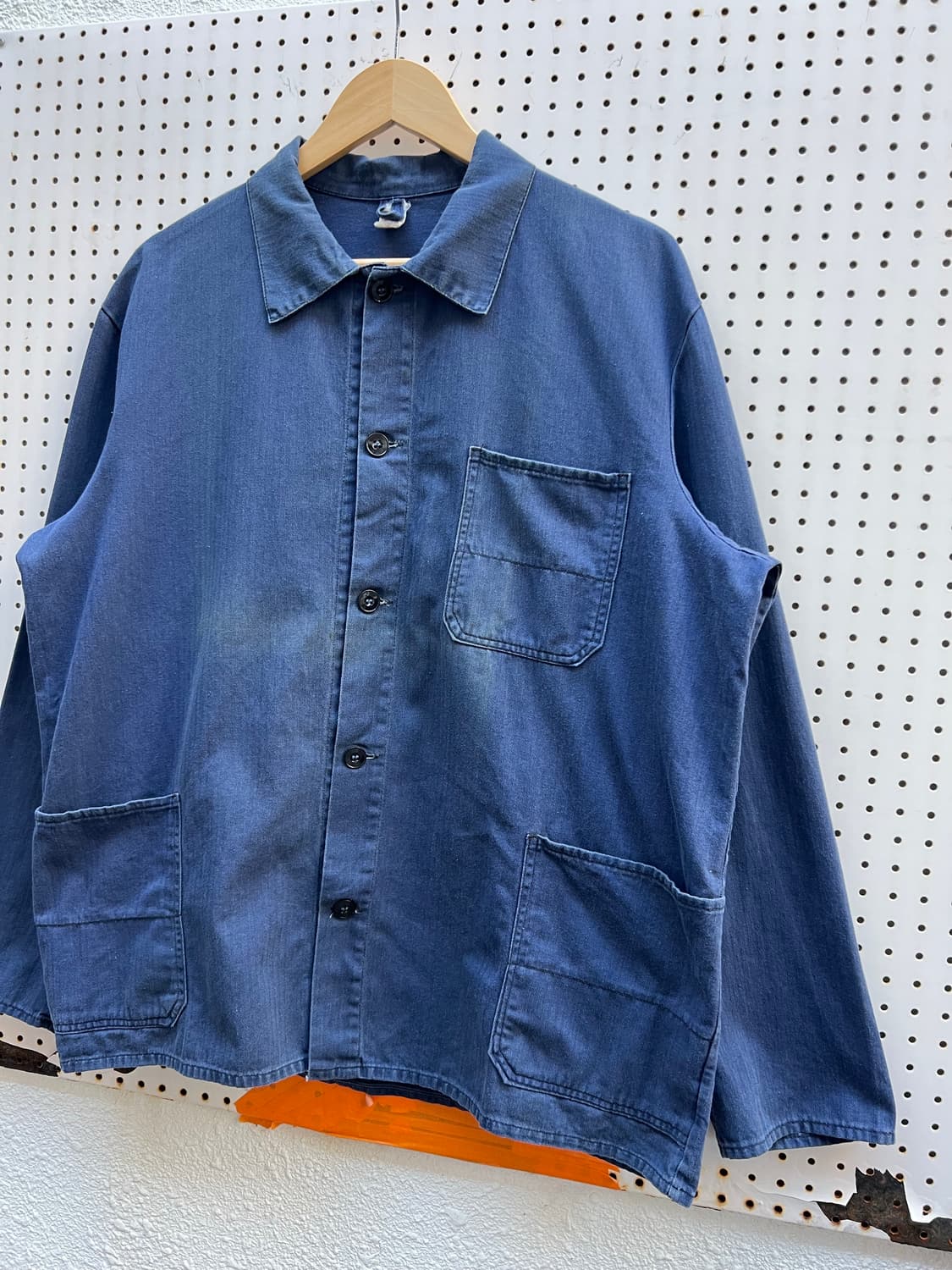 OLD VINTAGE FADED HBT FRENCH 헤링본프렌치워크자켓 상품이미지4