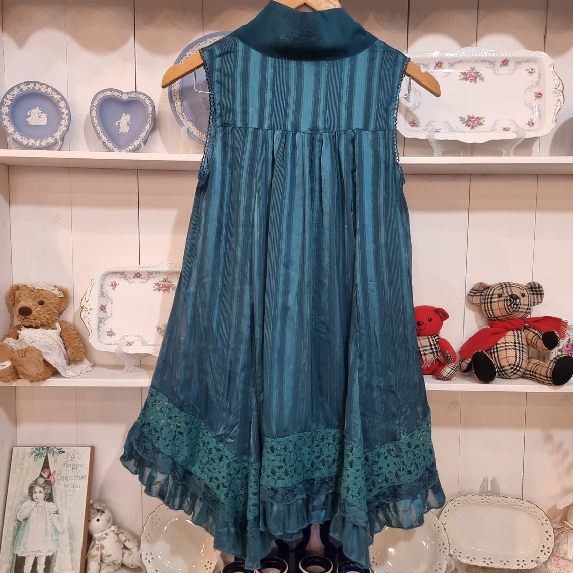 axes femme(악시즈팜) 딥틸 리본 레이스 쉬폰 원피스 상품이미지6