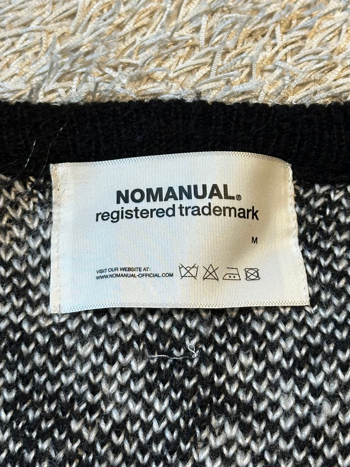 노매뉴얼 NOMANUAL PPS HAIRY 가디건 블랙 상품이미지5