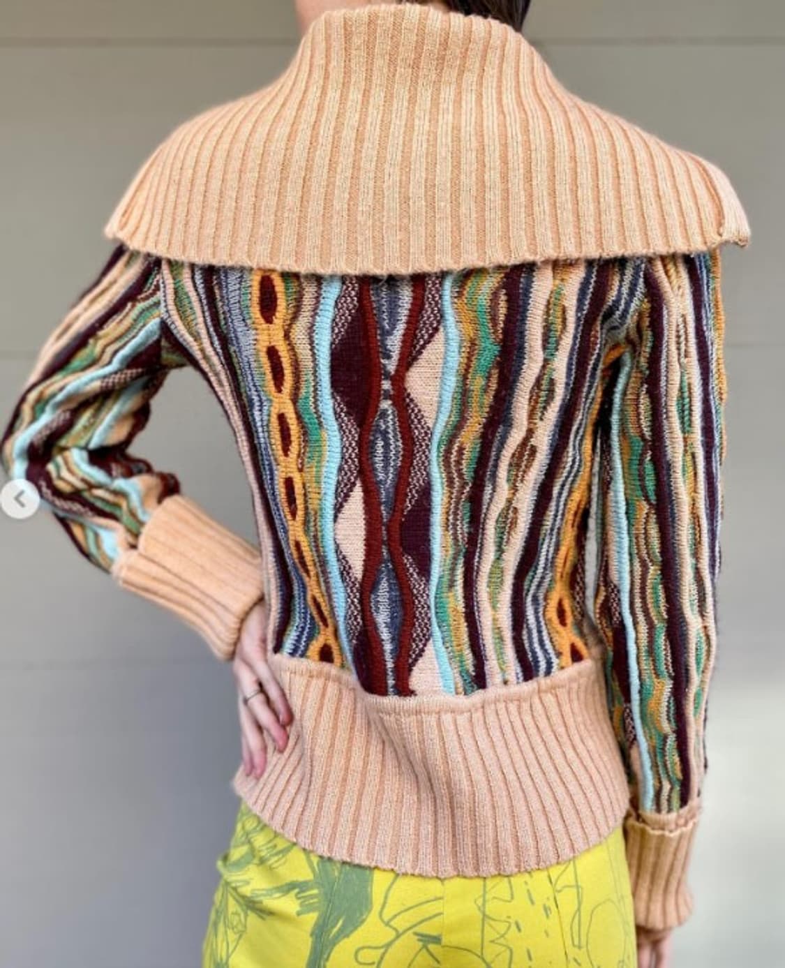 미쏘니 00's 투웨이 3D 케이블 하이넥 니트 가디건 PN7094 상품이미지8