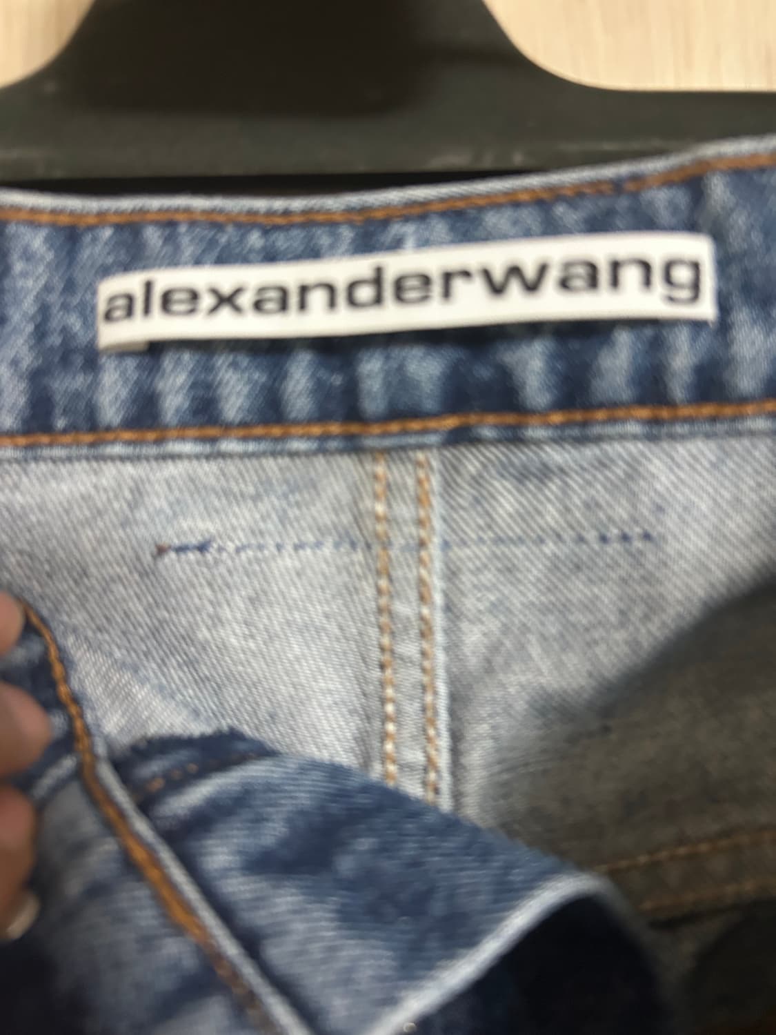 알렉산더왕 코어 로우라이즈 와이드 데님 반바지 쇼츠 상품이미지6