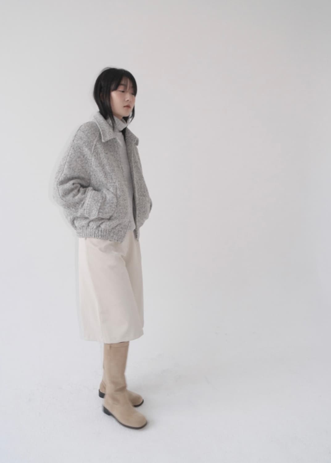 애프터먼데이 알파카 울 봄버 자켓 상품이미지4