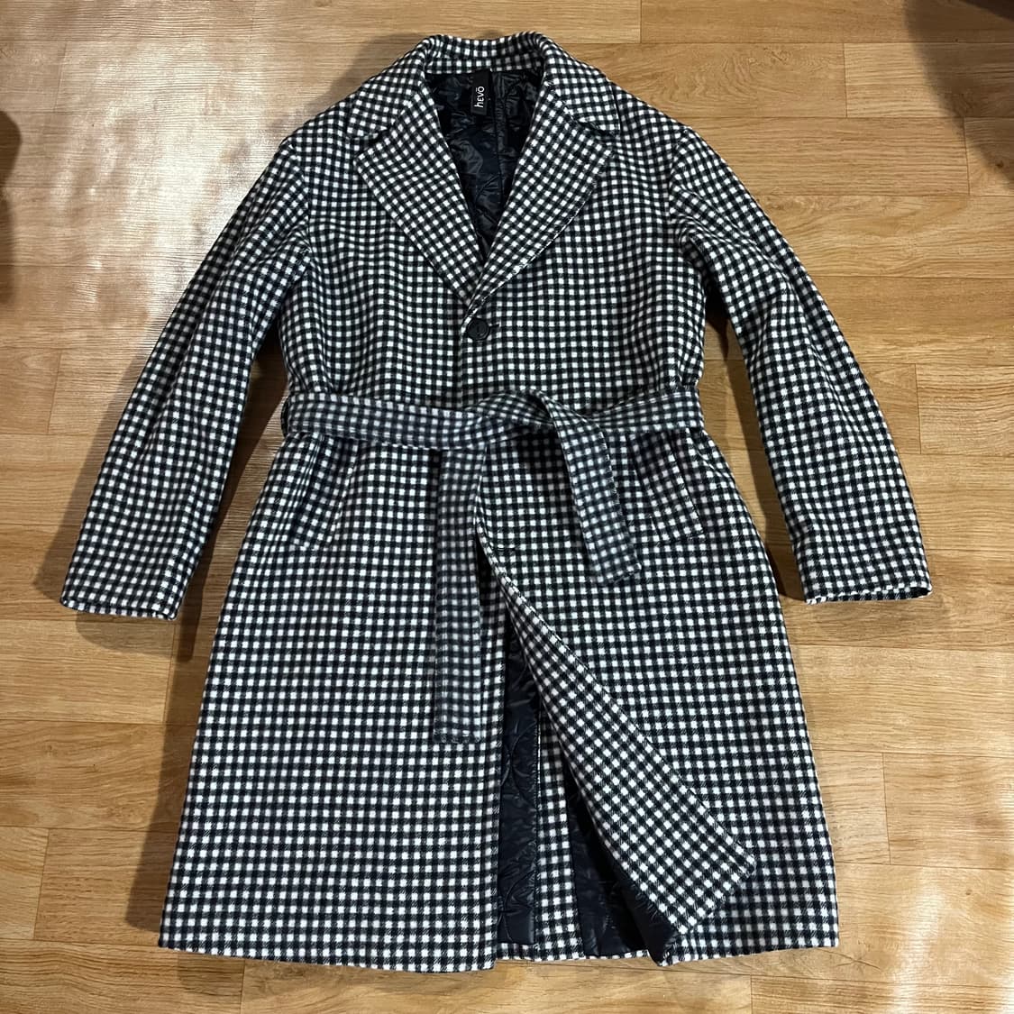 [105] 헤보 신형 깅엄 패딩코트 상품이미지1