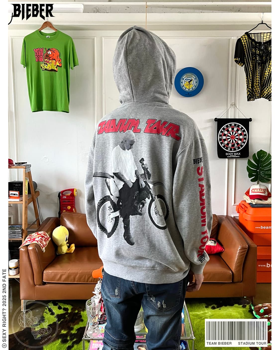 Justin Birber Stadium Tour Promo Hoodie 상품이미지1