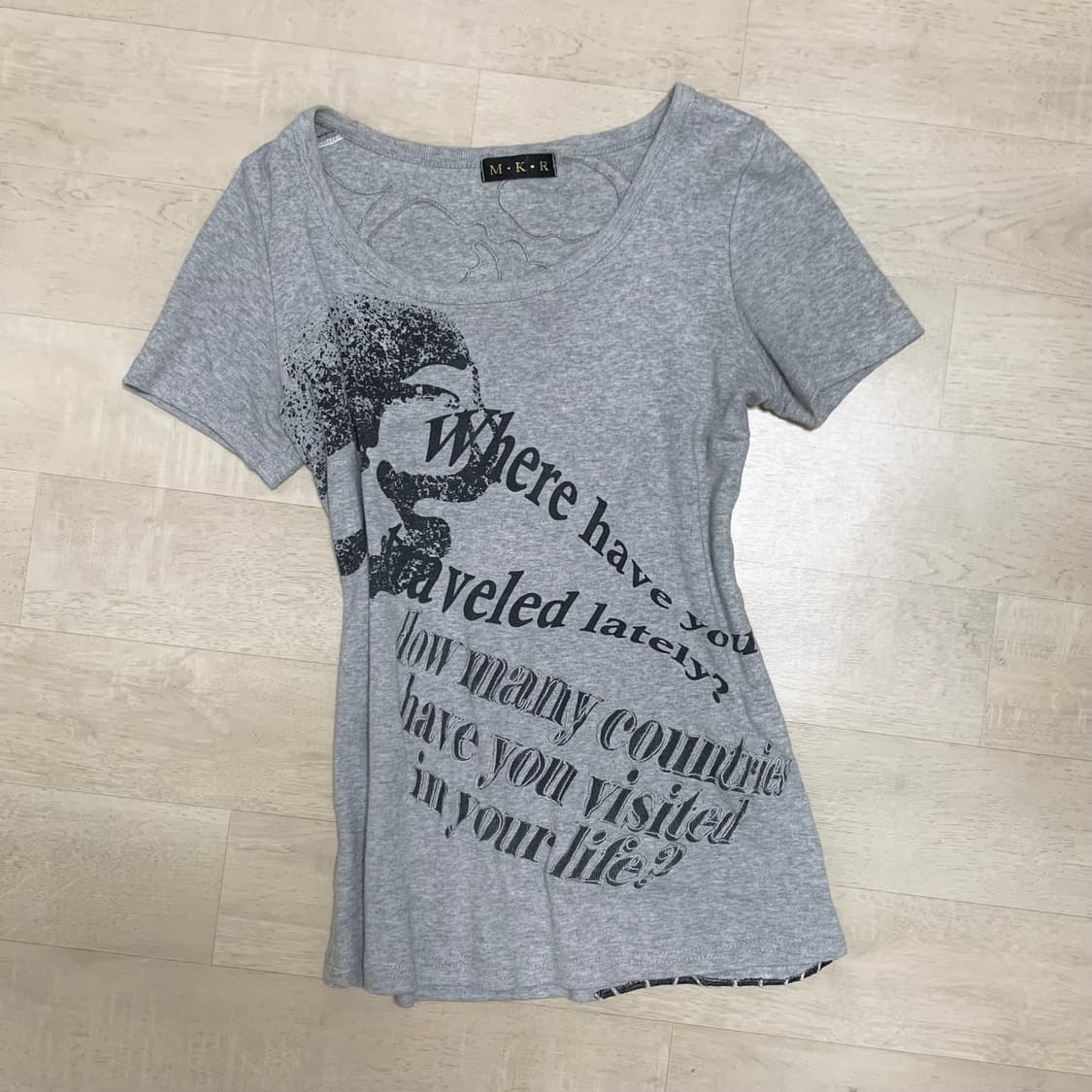 와이즈걸 빈티지 딱붙 반팔 상품이미지2