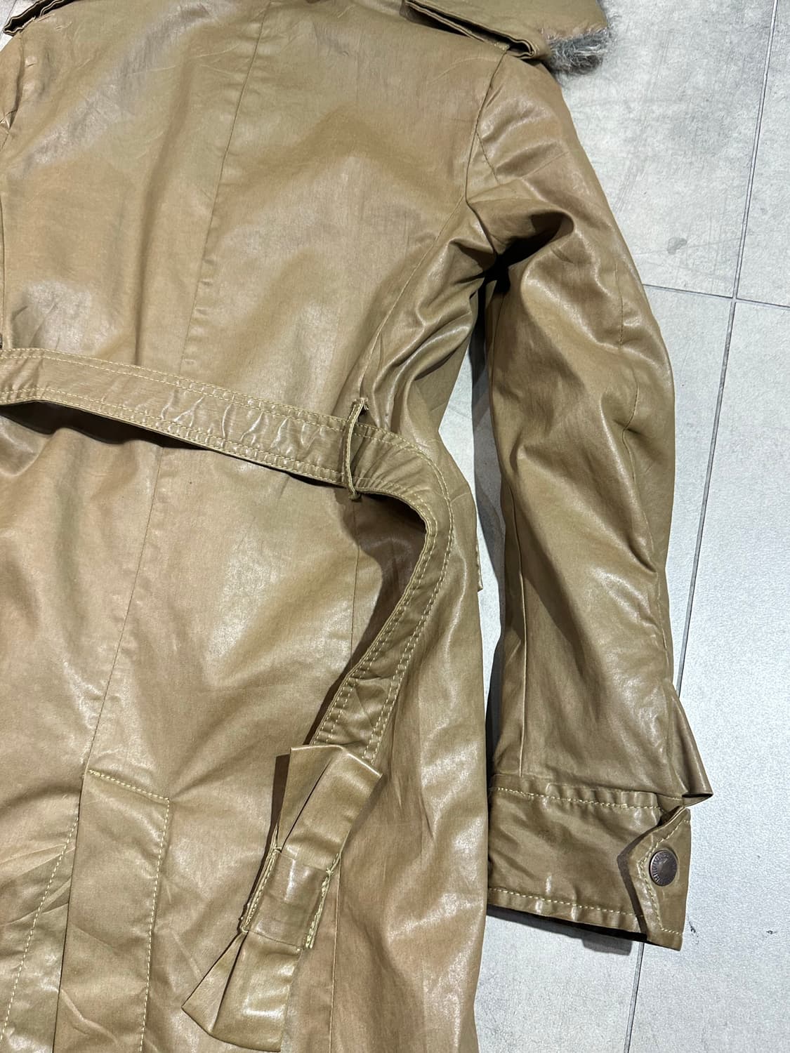 00s diesel Dress & impress 아카이브 퍼 패딩 코트 상품이미지7
