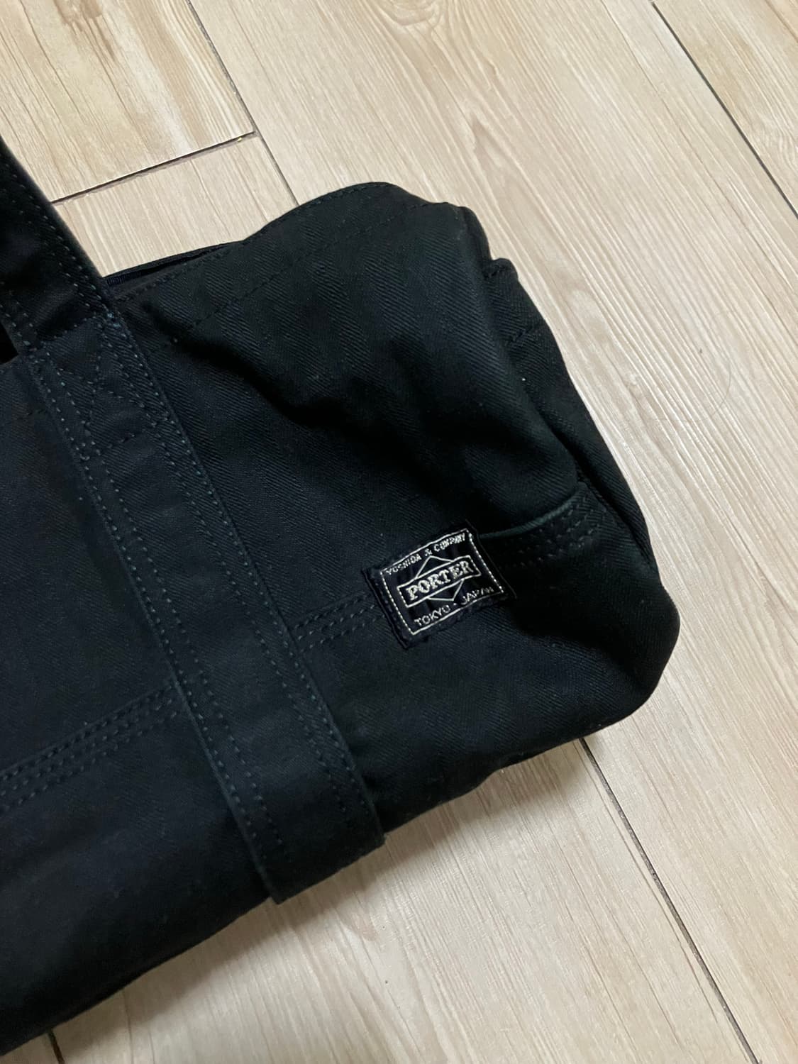 요시다 포터 코튼 보스턴백 블랙 상품이미지5