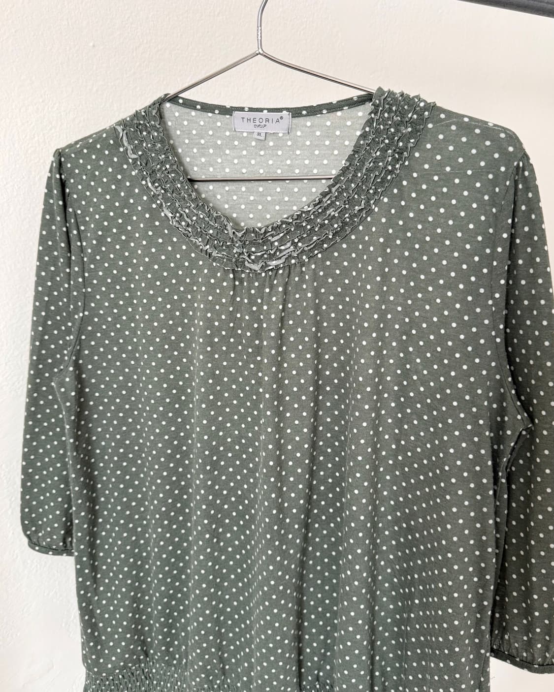 빈티지 도트 블라우스 상품이미지3