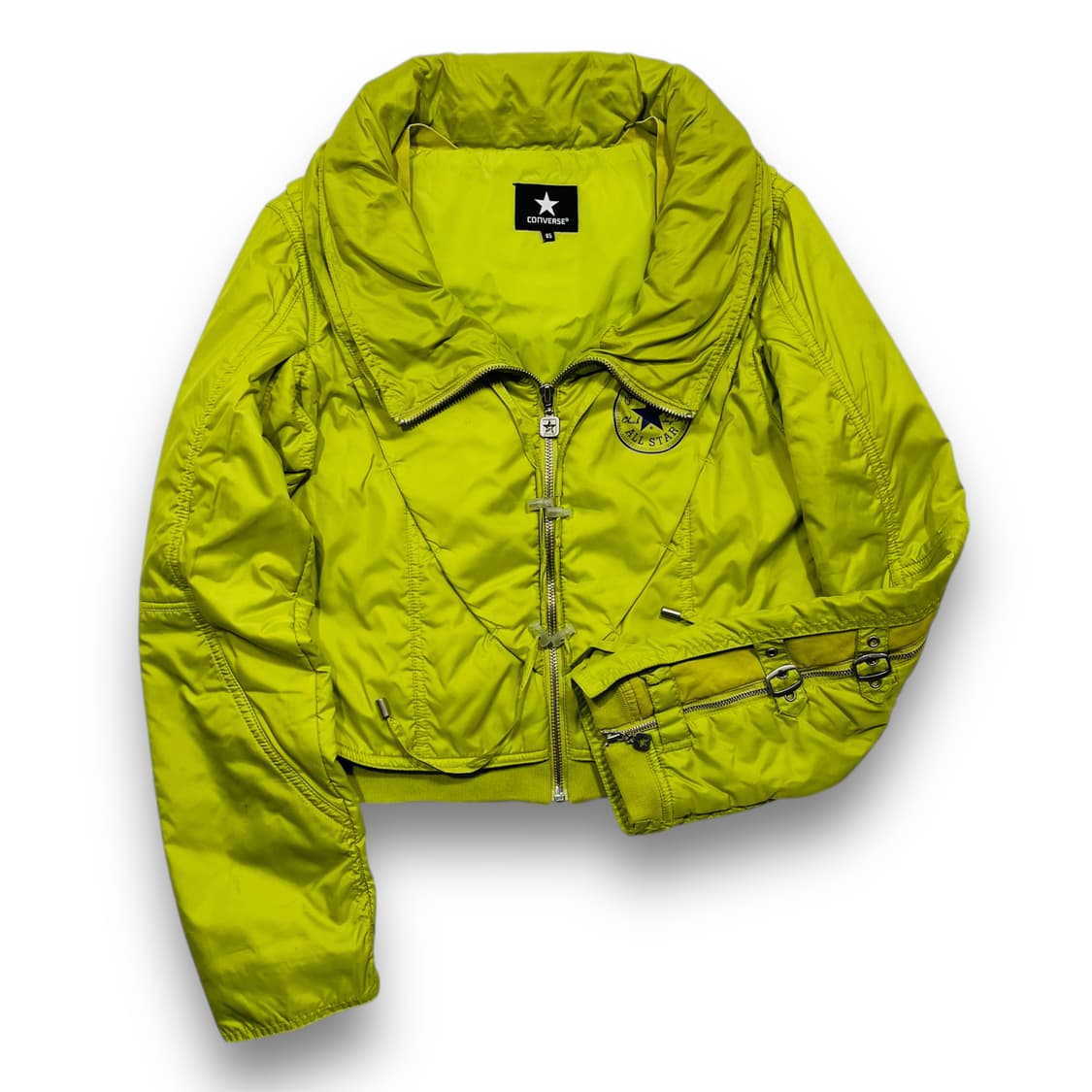 컨버스 y2k 하이틴 본디지 크롭 패디드 자켓 상품이미지1