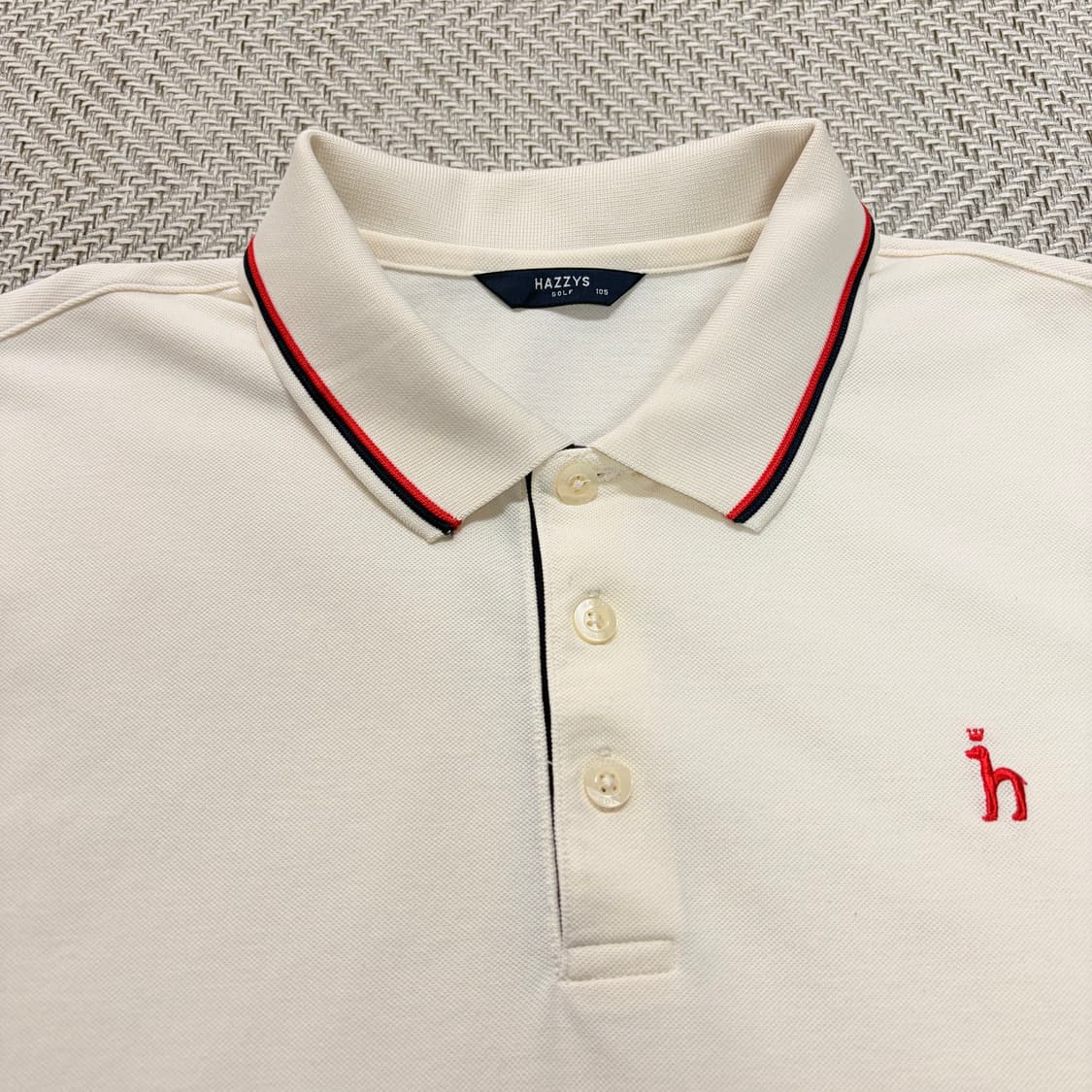 (105)헤지스골프 아이보리 폴로티 상품이미지3