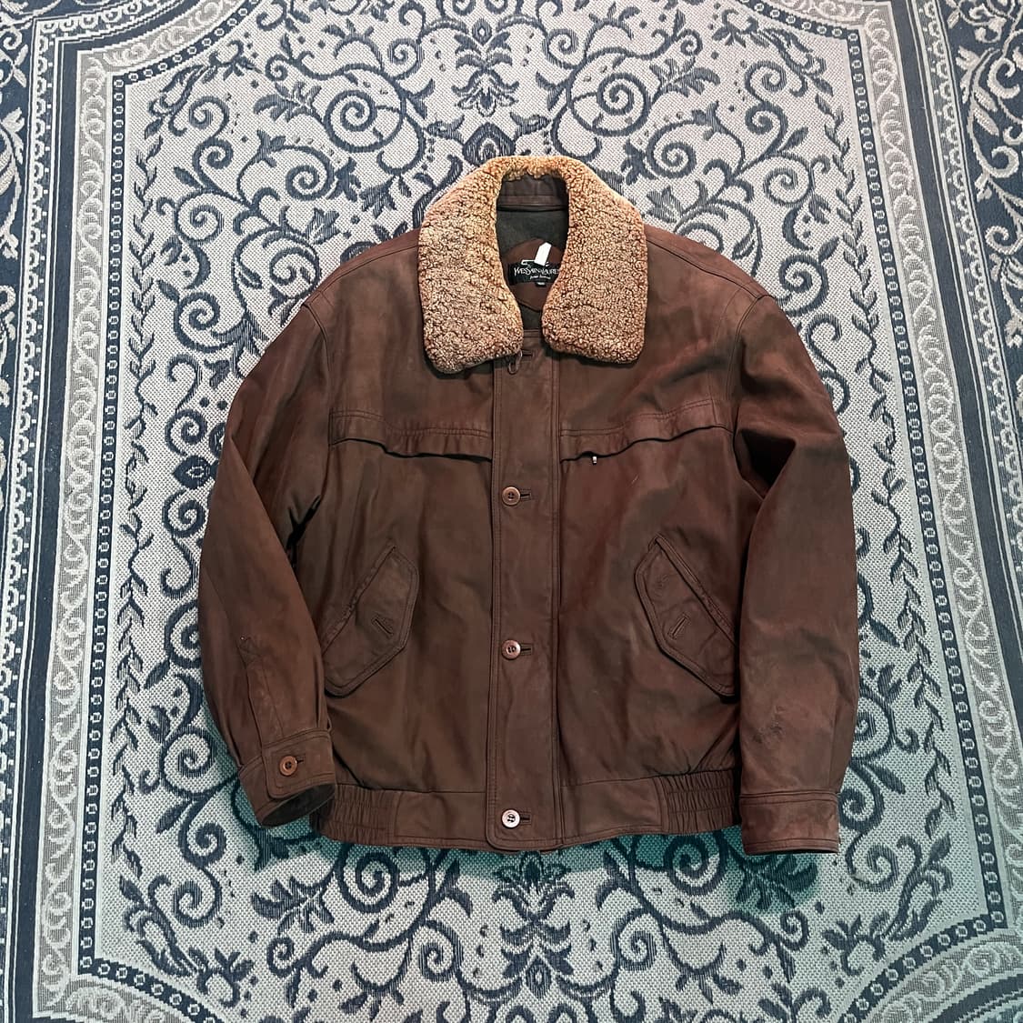 100 입생로랑 레더 자켓/W2690 상품이미지1