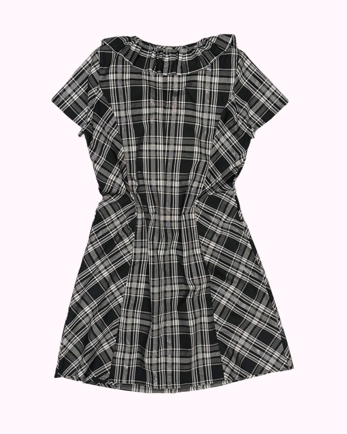 ruffler ribbon check dress 상품이미지5