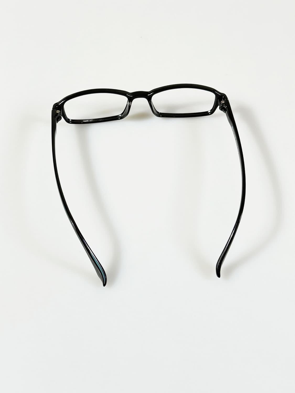 POLY SWISS 블랙 스퀘어 뿔테 빈티지 안경 상품이미지5