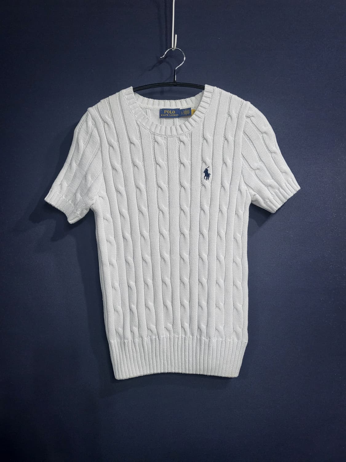 폴로 케이블 반팔니트 상품이미지1