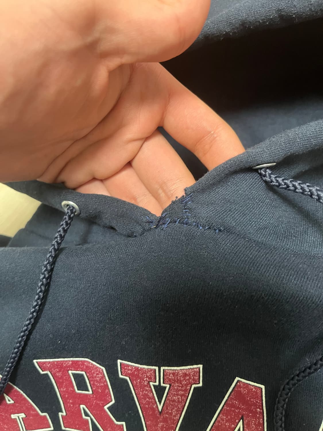 커스텀 distressed 하버드 챔피온 후드 상품이미지4