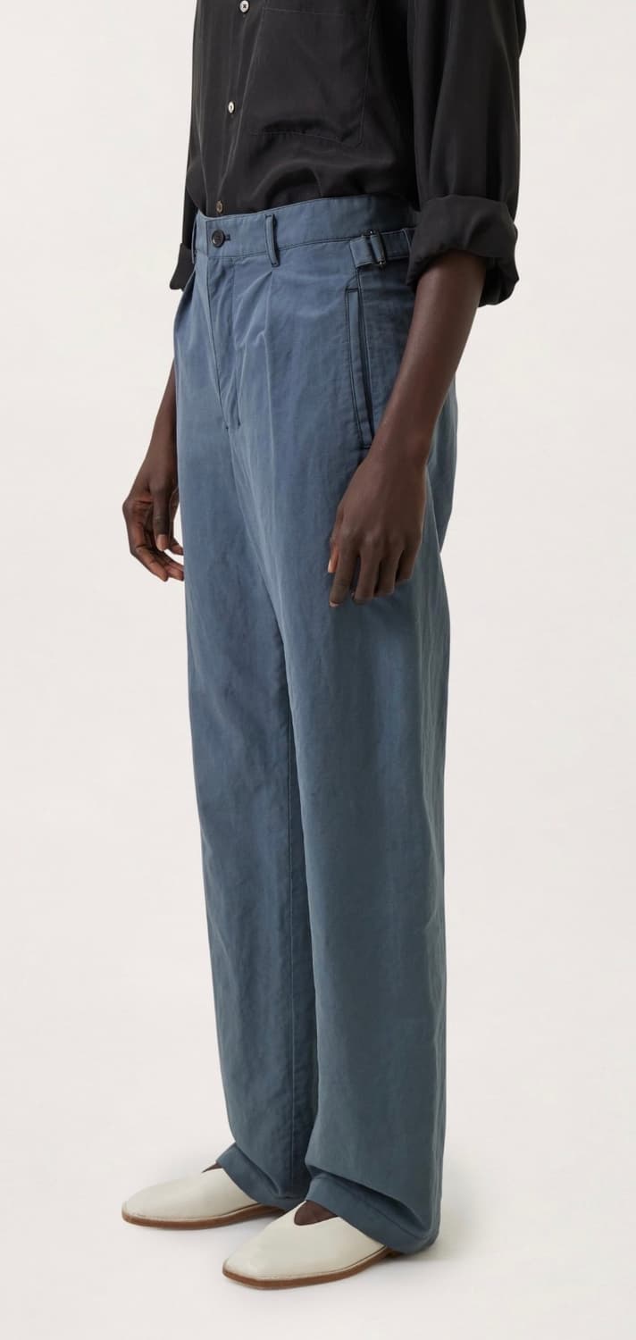 르메르 플리츠 스트레이트 팬츠 로열 블루 36 상품이미지2