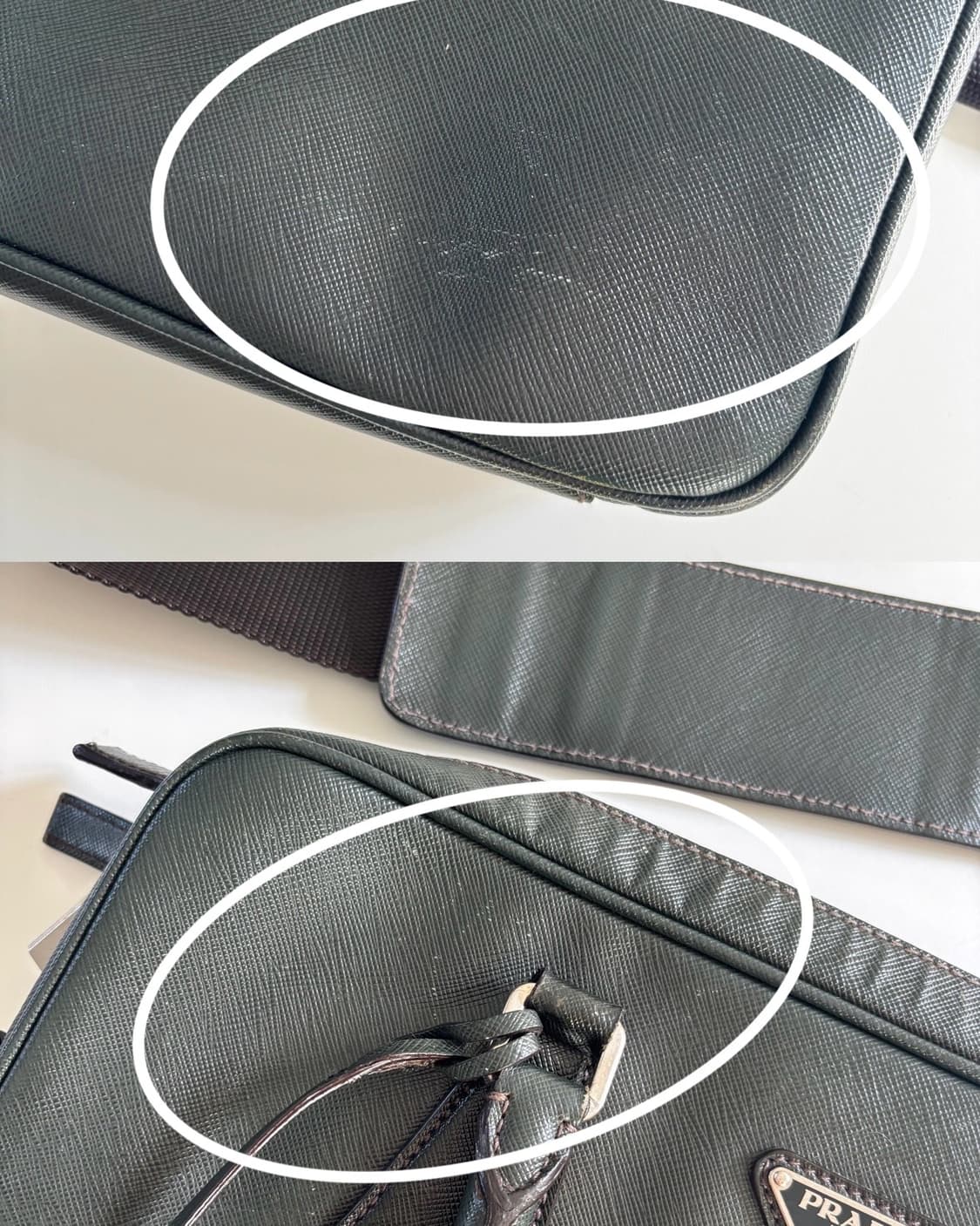 Prada 프라다 사피아노 가죽 브리프케이스 상품이미지10