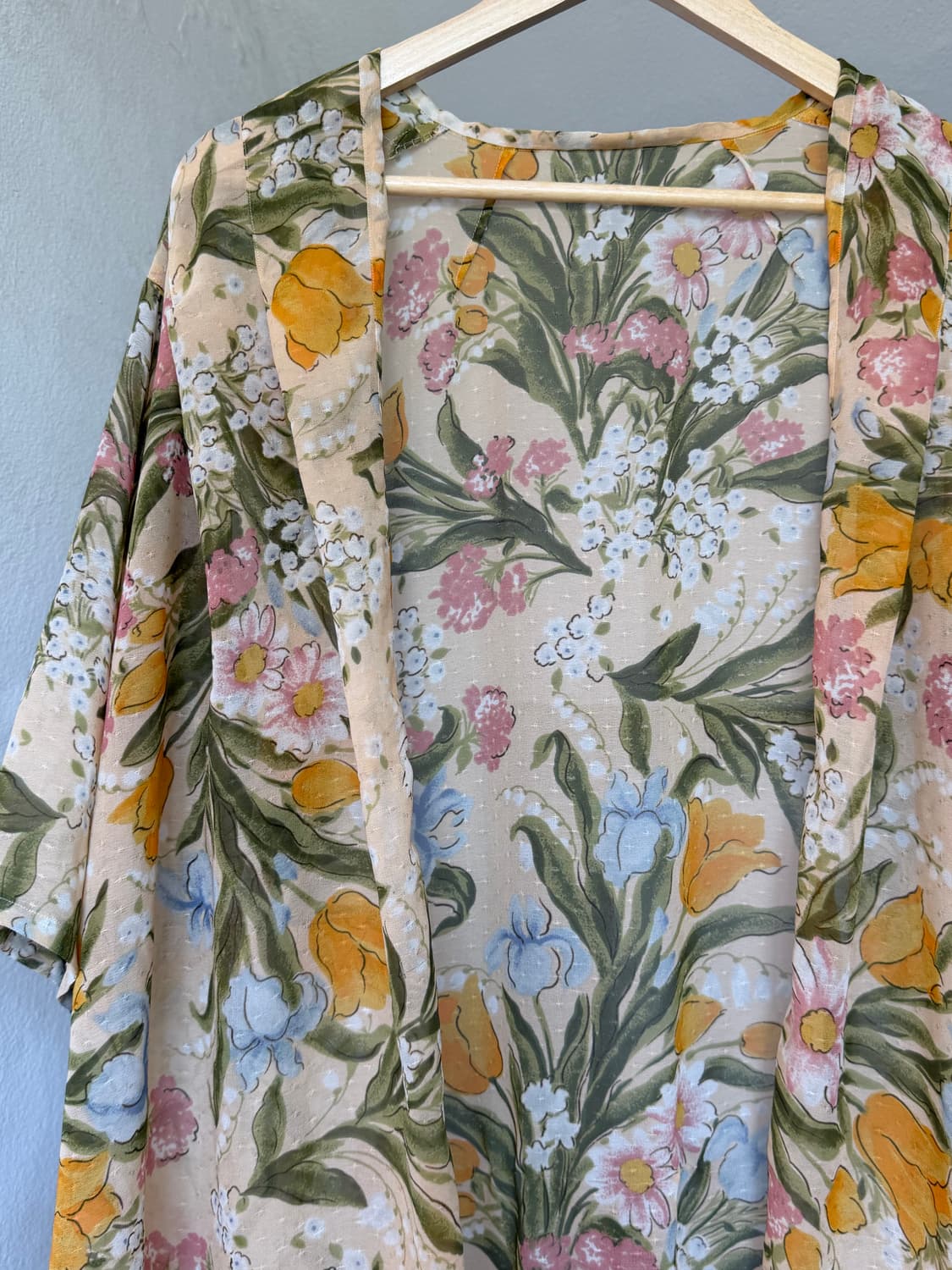 플로럴 로브 하프 요가 커버업 상품이미지2