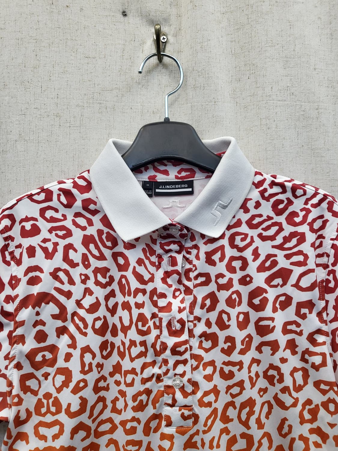 J.Lindeberg 레오파드 카라 반팔 티셔츠 상품이미지3