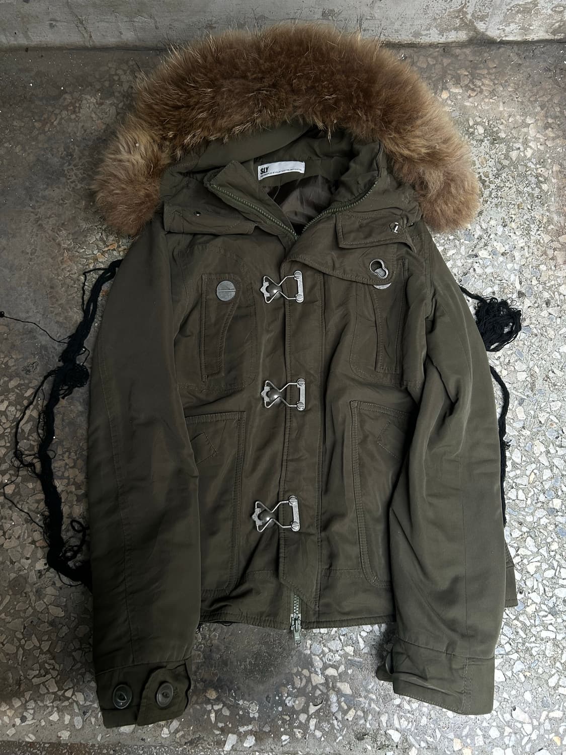 **archive** 2000s SLY racoon fur jacket 상품이미지3