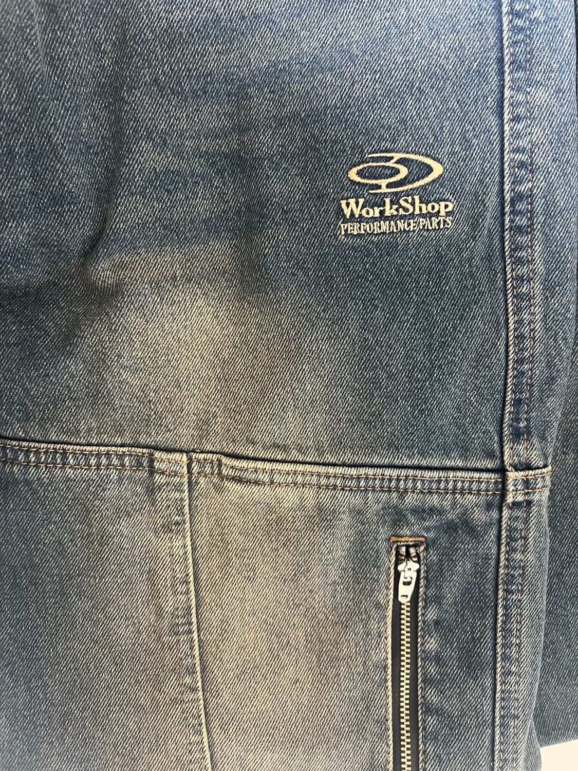 절개 워싱 데님 팬츠 인디고 블루 S사이즈 상품이미지3