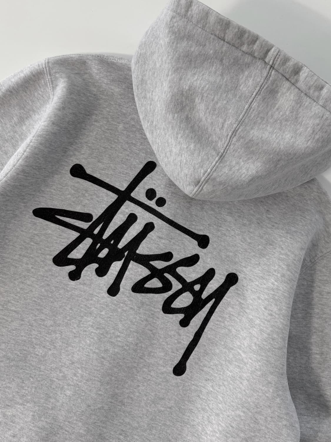 스투시 00‘s 루즈핏 빅스탁로고 애쉬헤더 후드집업 상품이미지4