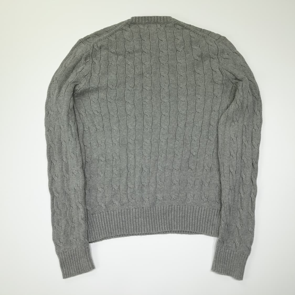 CL009 M 폴로 랄프로렌 케이블 니트 - 멜란지 그레이 상품이미지6
