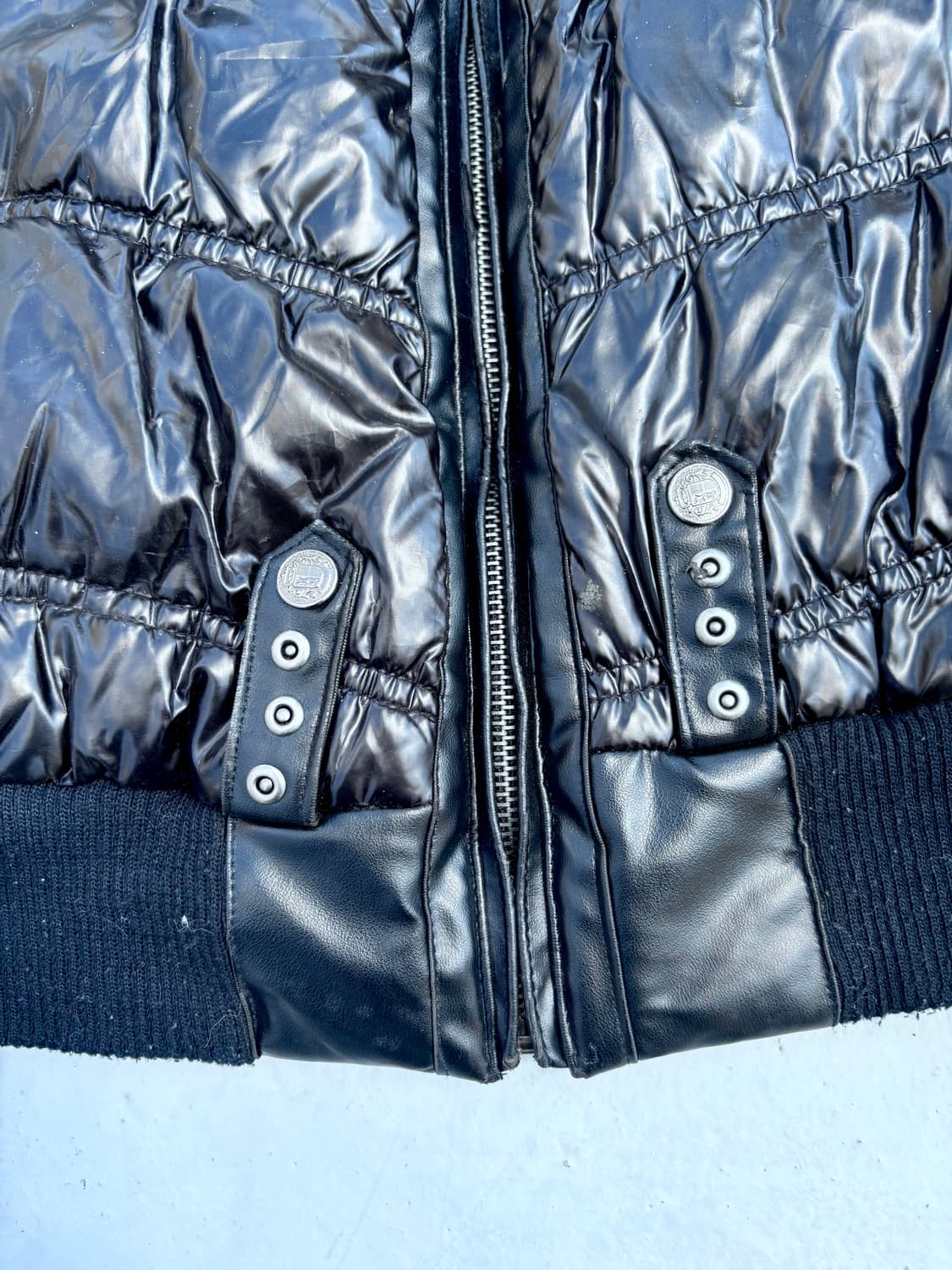 “Vintage” 00‘s Design Gimmick Leather De 상품이미지2