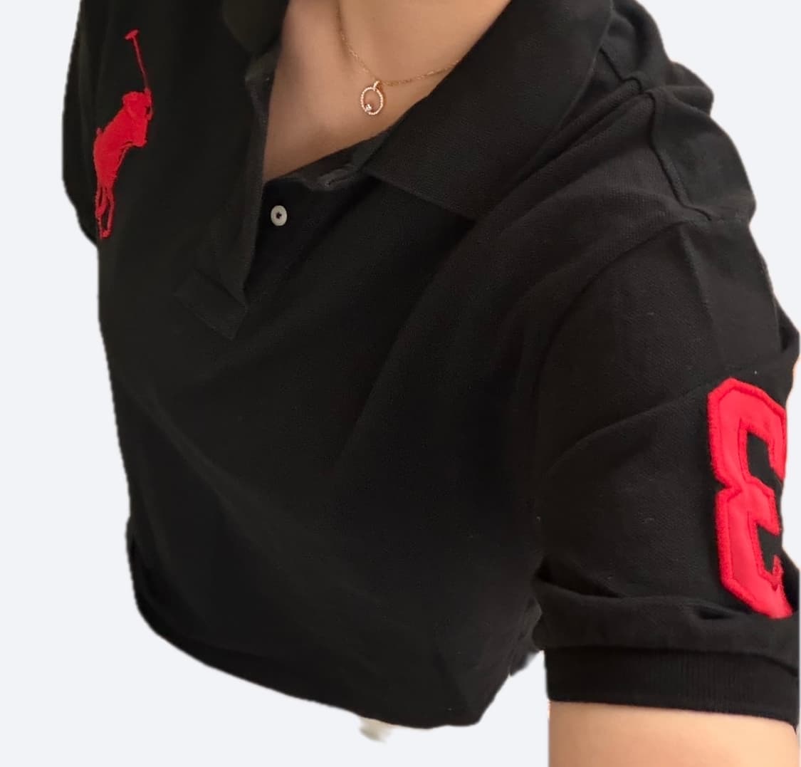 ❤️폴로 랄프로렌 레드 빅포니 커스텀핏 블랙 카라티 PK❤️ 상품이미지1