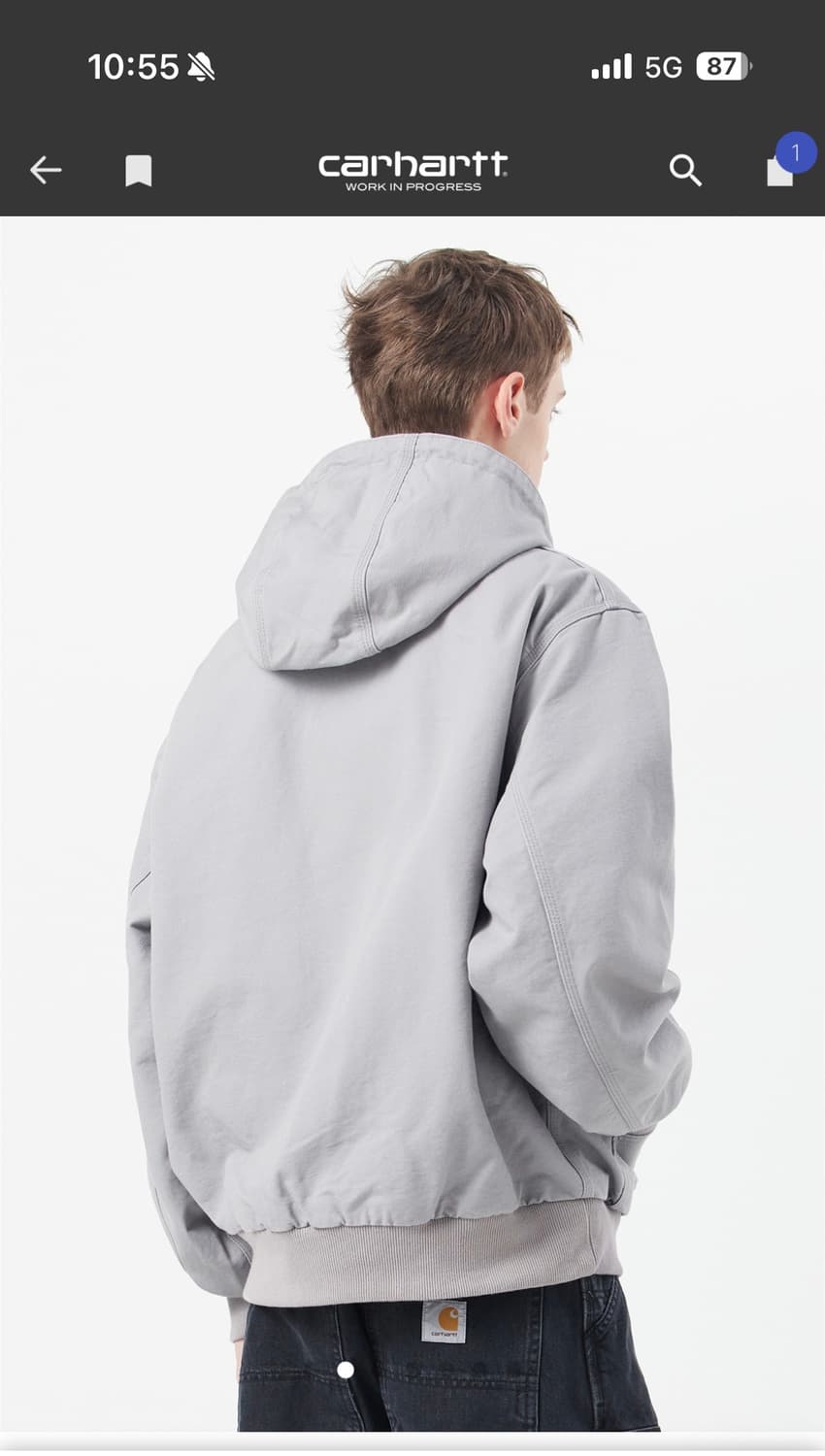 (택만뗀새상품)[L]칼하트wip J130 액티브 자켓 요세미티 린스드 상품이미지3