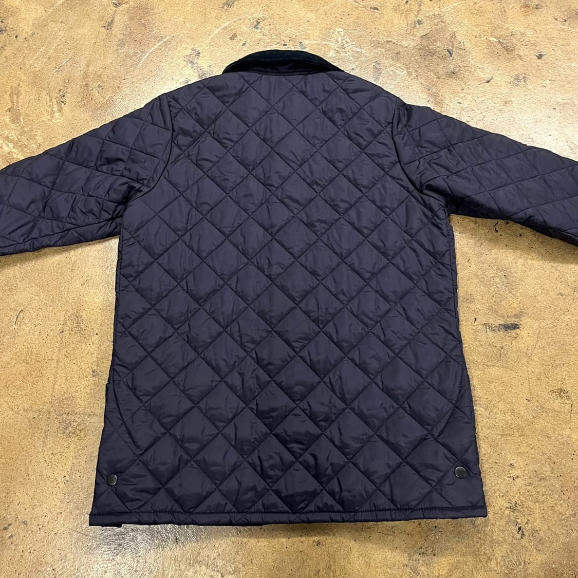 [정품/2XL] 바버 퀼팅 자켓 네이비 b12 상품이미지4