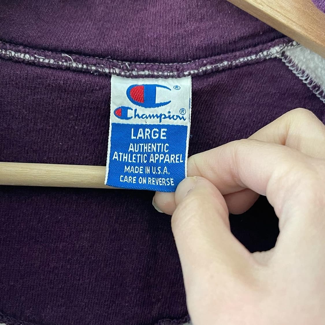 챔피온 그레이 반집업 맨투맨 상품이미지5