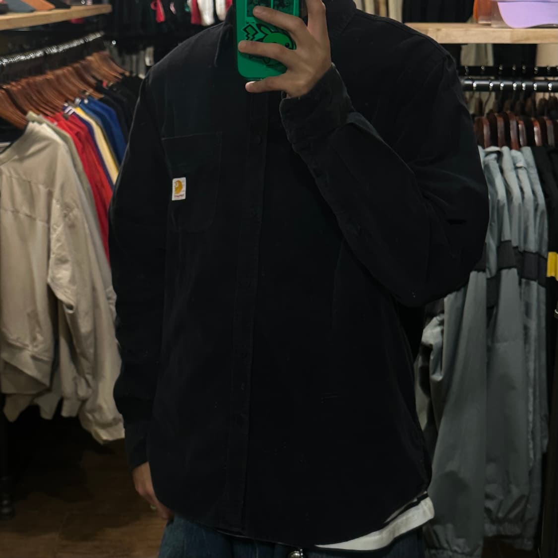 [HI] 칼하트 코듀로이 긴팔셔츠 블랙 상품이미지3