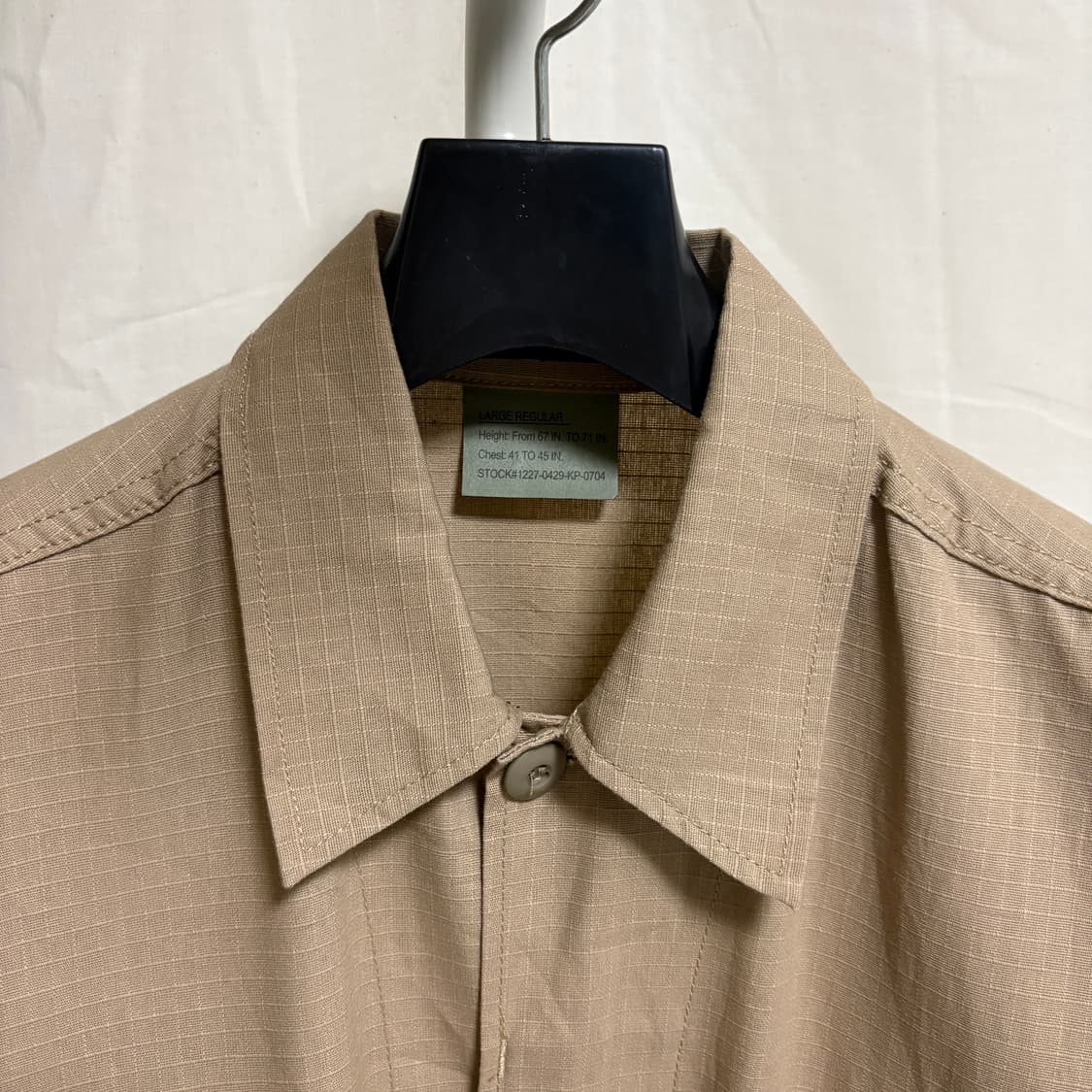 로스코 립스탑 BDU 밀리터리 자켓 / 베이지, LARGE-REGULAR 상품이미지4