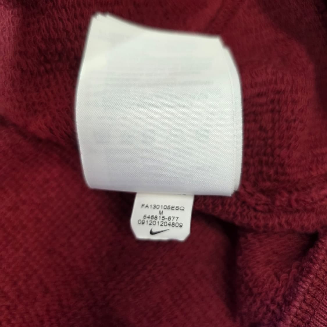 [M]나이키 바르셀로나 버건디 후드집업 상품이미지5