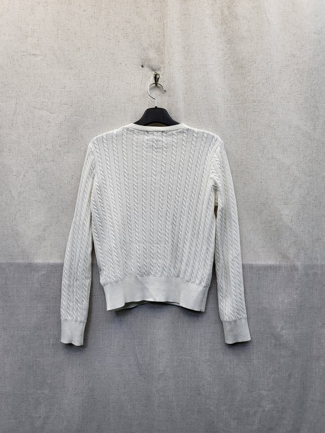 폴로 랄프로렌 화이트 꽈배기 가디건 상품이미지2