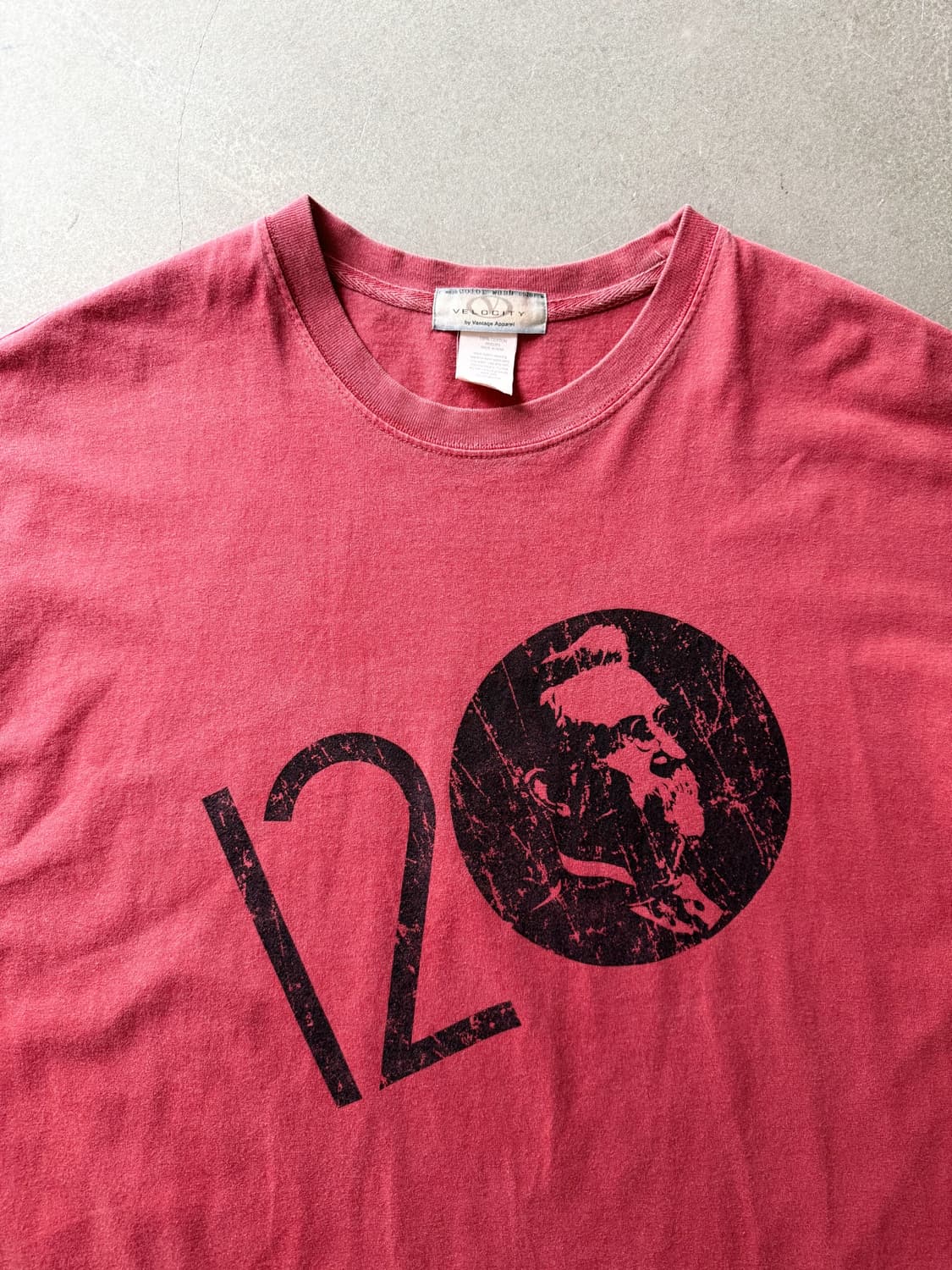 Vintage Velocity Washed Pink Graphic Tee 상품이미지2