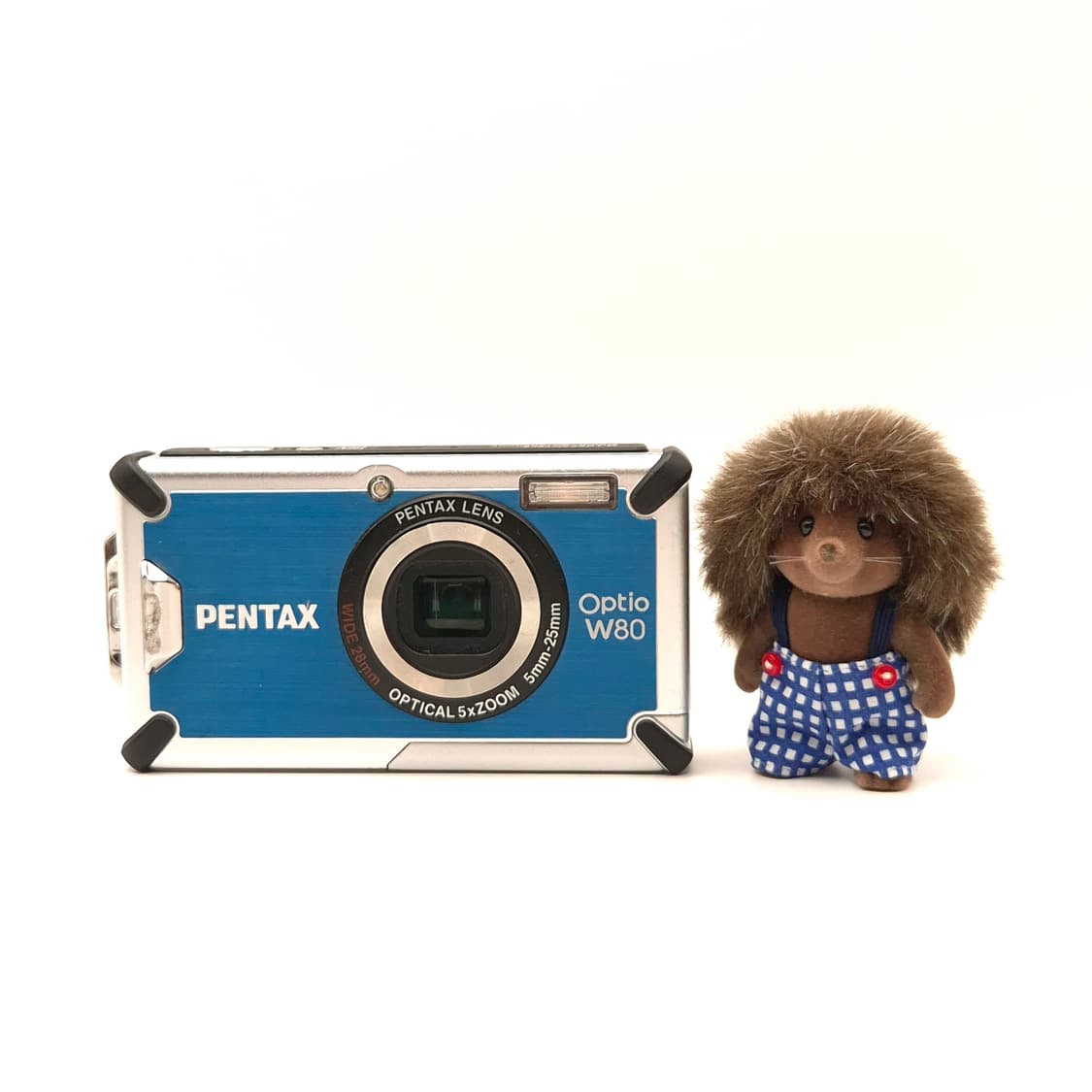 한글지원 방수 🏊‍♂️펜탁스 옵티오 W80 블루 ✨ 미품급 상품이미지1