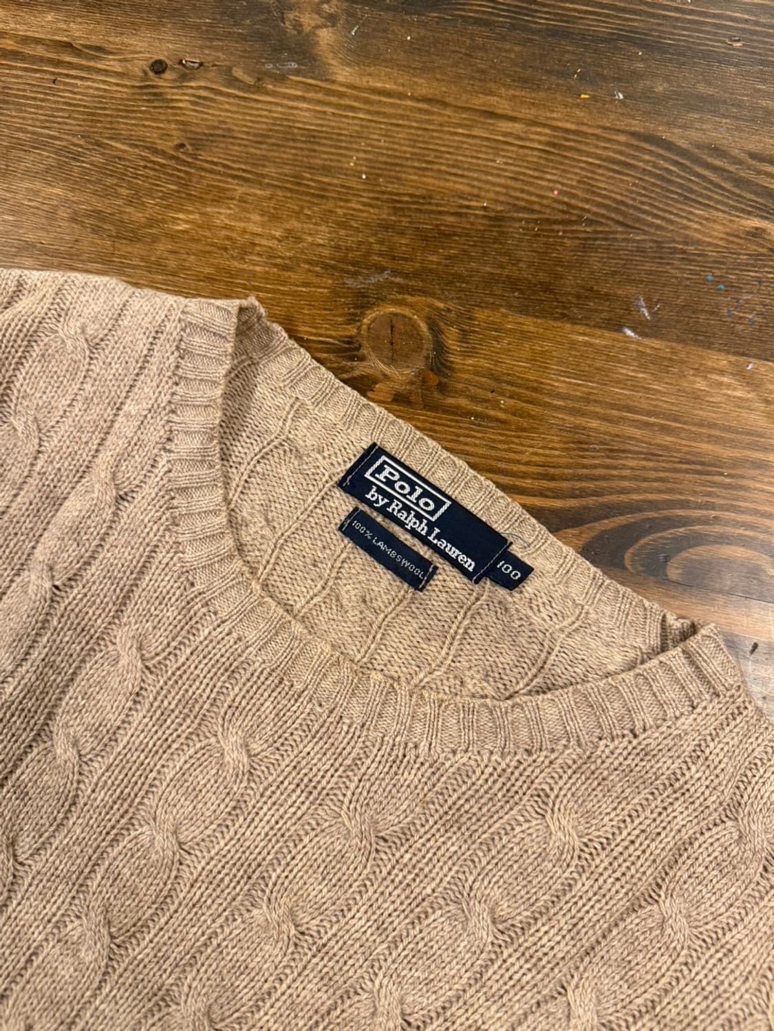 폴로 랄프로렌 램스울 케이블 니트 100~105 상품이미지6