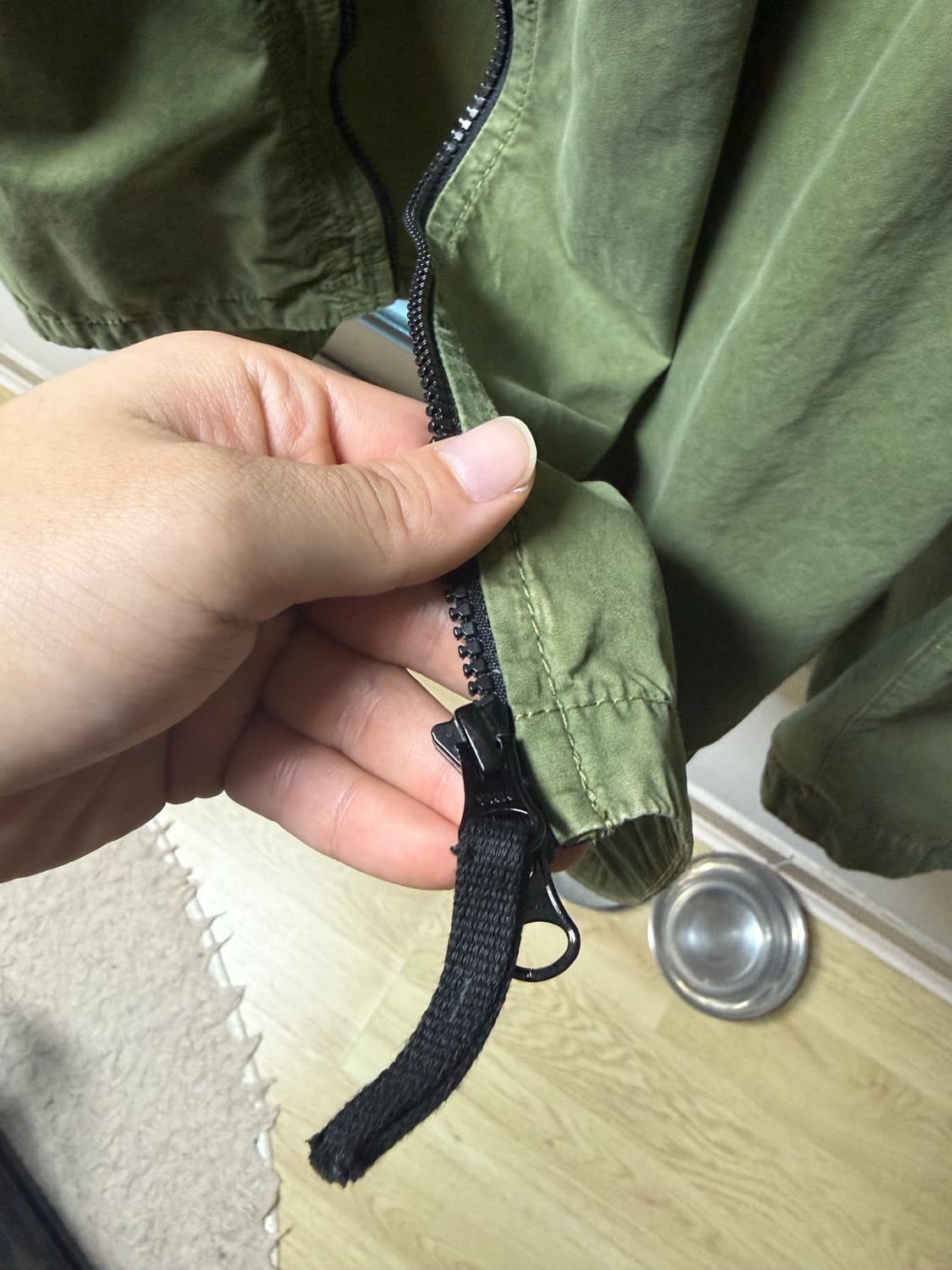 스톤아일랜드 22fw 오버셔츠 카키색 xl  상품이미지3