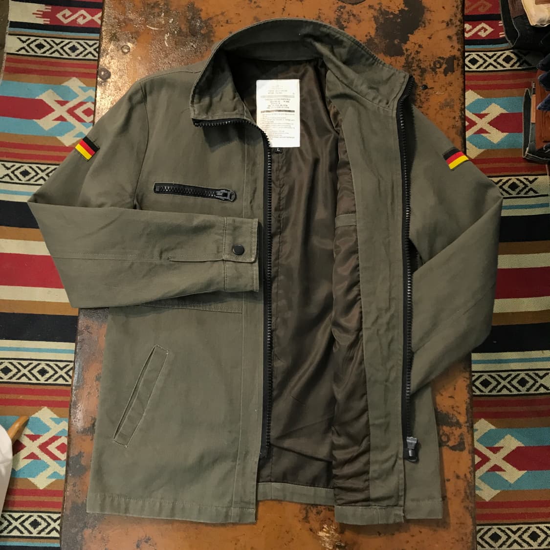 네이키드 펀치 카키색 독일군 집업 야상 자켓 남성 102 여성 프리사이즈 상품이미지6