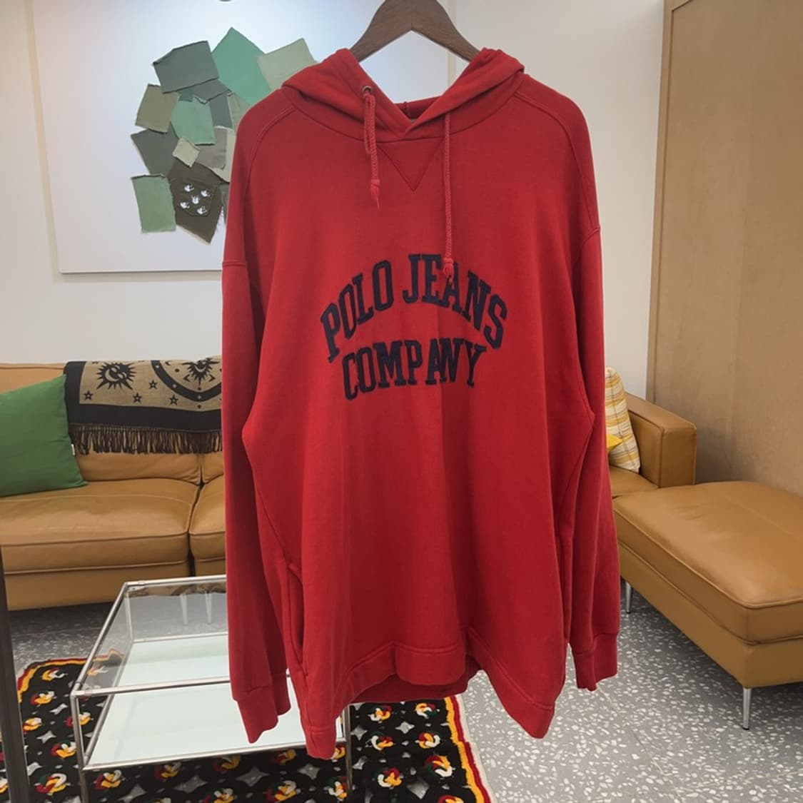 폴로 랄프로렌 올드스쿨 빈티지 빅사이즈 오버핏 후드티 L C06656 상품이미지3