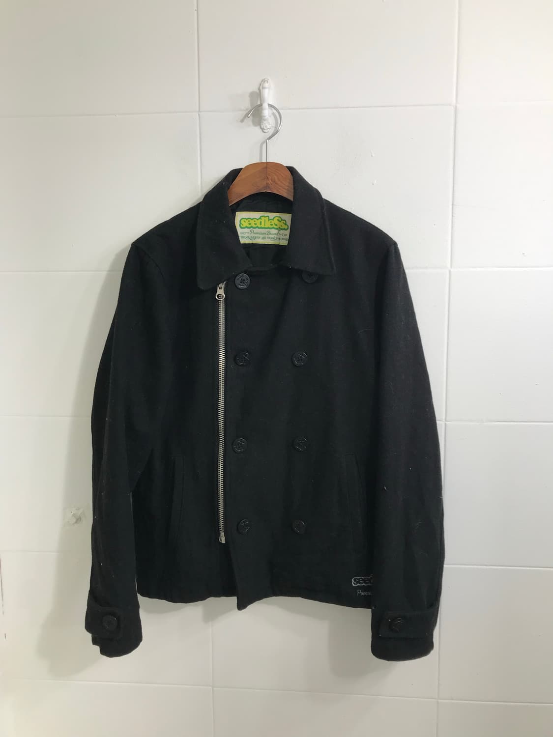 버버리 무채색 니혼진 더블코트 코디세트 상품이미지5