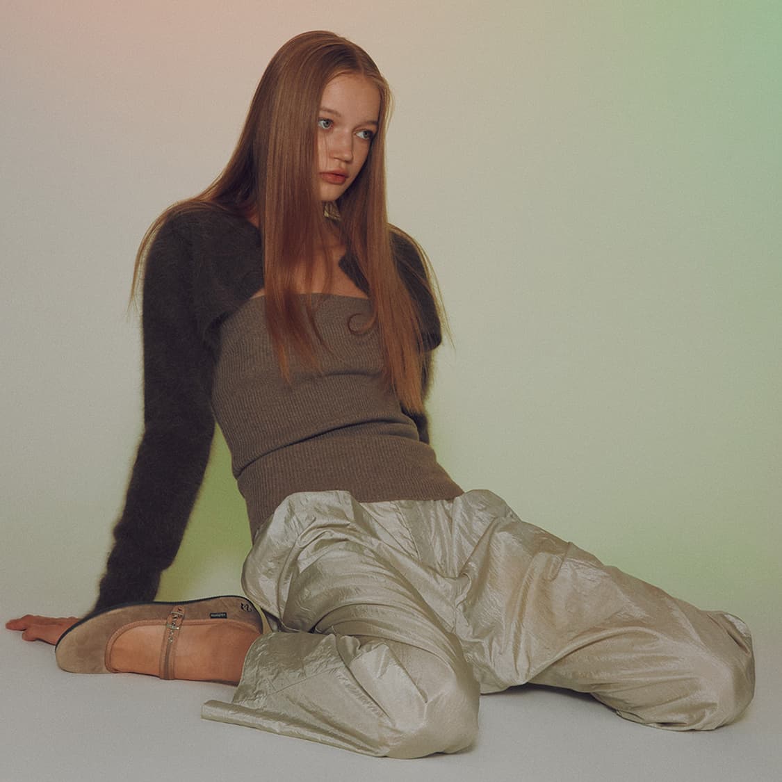 다이애그널 x 빅토리아 튜브 탑 가디건 볼레로 상품이미지1