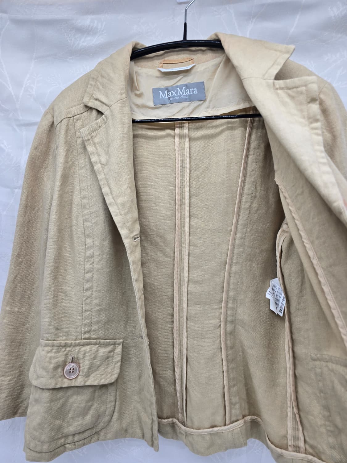 막스마라 베이지 린넨 자켓 S 상품이미지9