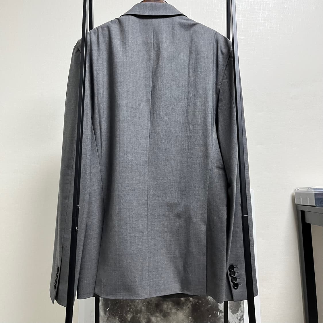 정품 50) 우영미 파이핑 디테일 챠콜 블레이져 자켓 105 상품이미지2