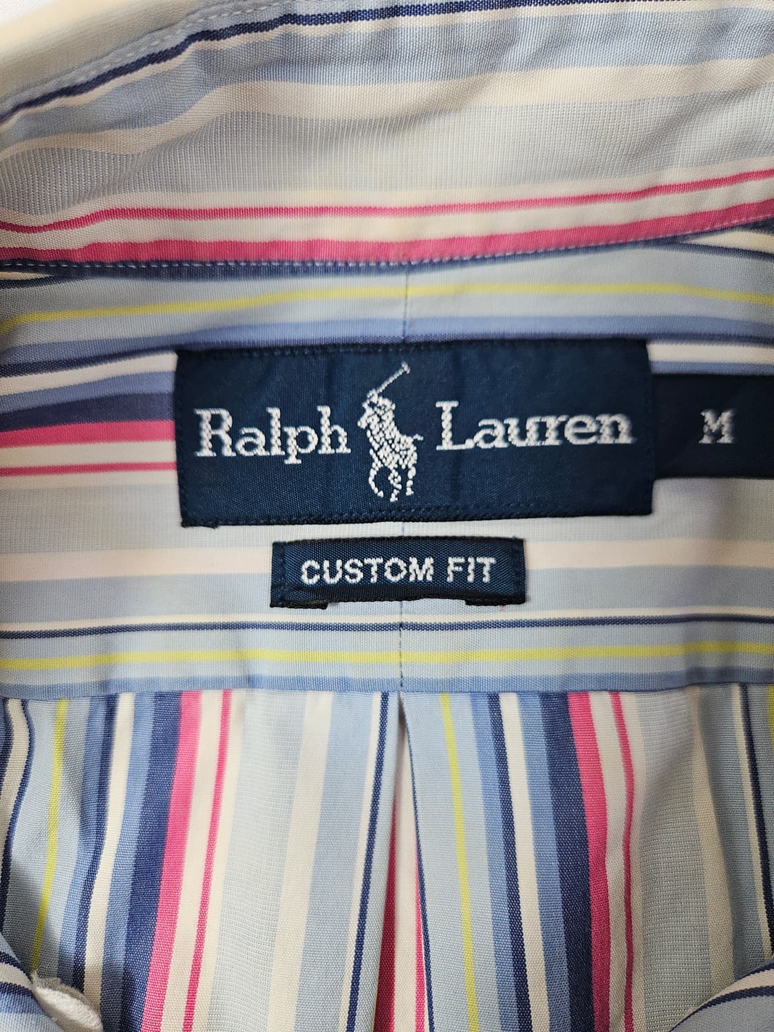 폴로 랄프로렌 블루포니 반팔셔츠 스트라이프 빈티지 M 상품이미지4