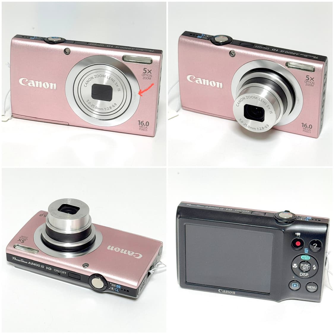 캐논 파워샷 A2400 IS 베이비핑크 빈티지디카 상품이미지2