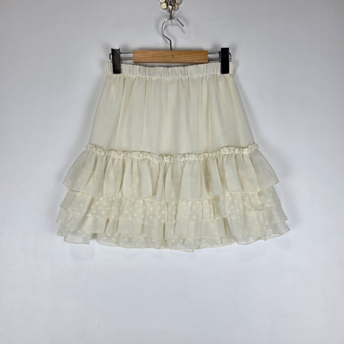 프릴 캉캉 밴딩스커트  상품이미지4