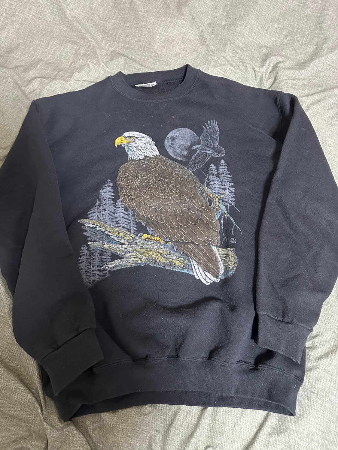 툴텍스 독수리 프린팅 맨투맨 50/50 상품이미지1